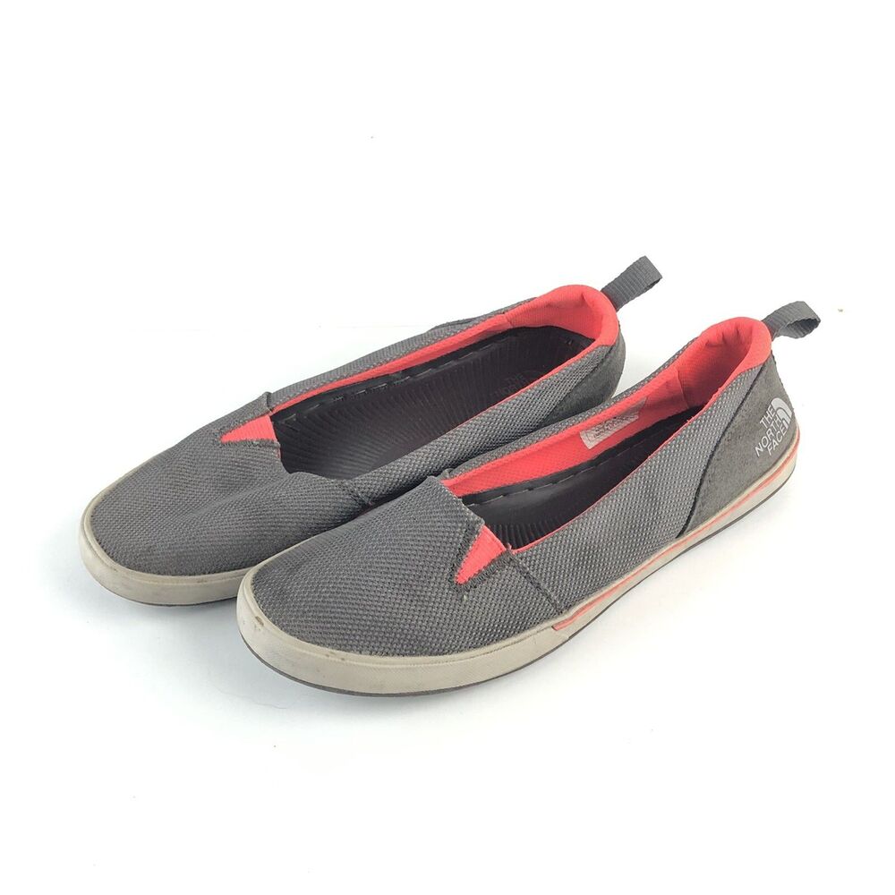 The North Face Base Camp Lite Skimmer Slip On Flats Shoes Gray Neon Orange 7 SH2